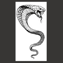 Load image into Gallery viewer, Snake Tattoo Stickers Dark Tide Cool Flower Arm Black Mamba Dead Man Snake Skull Tattoo Stickers Women Cool Body Stickers