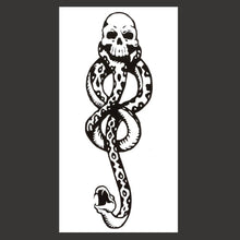 Load image into Gallery viewer, Snake Tattoo Stickers Dark Tide Cool Flower Arm Black Mamba Dead Man Snake Skull Tattoo Stickers Women Cool Body Stickers