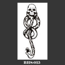 Load image into Gallery viewer, Snake Tattoo Stickers Dark Tide Cool Flower Arm Black Mamba Dead Man Snake Skull Tattoo Stickers Women Cool Body Stickers