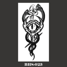 Load image into Gallery viewer, Snake Tattoo Stickers Dark Tide Cool Flower Arm Black Mamba Dead Man Snake Skull Tattoo Stickers Women Cool Body Stickers