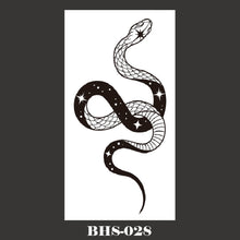 Load image into Gallery viewer, Snake Tattoo Stickers Dark Tide Cool Flower Arm Black Mamba Dead Man Snake Skull Tattoo Stickers Women Cool Body Stickers
