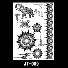 Load image into Gallery viewer, Creative Black Lace Tattoo Applique Arm Sexy Black and White Lace Tattoo Sticker Fashion Body Arm Flower Tattoo Stickers