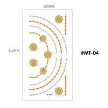 Load image into Gallery viewer, Hot Stamping Tattoo Sticker Water Transfer Metal Waterproof Tattoo Sticker Party Sexy Women Men Body Arm Art Tattoo Stickers