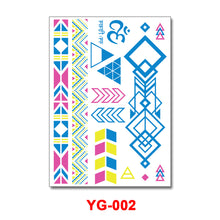 Load image into Gallery viewer, Creative Fluorescent Flower Arm Tattoo Stickers Face Stickers Waterproof Feather Geometric Butterfly Luminous Arm Tattoo Stickers