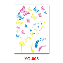 Load image into Gallery viewer, Creative Fluorescent Flower Arm Tattoo Stickers Face Stickers Waterproof Feather Geometric Butterfly Luminous Arm Tattoo Stickers