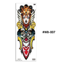 Load image into Gallery viewer, Large Size Beauty Beast Full Arm Tattoo Stickers Flower Arm Environmental Protection Personality Full Arm Flower Arm Tattoo Stickers