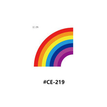 Load image into Gallery viewer, Temporary Rainbow Tattoo Stickers Gradient Colorful Butterfly Rainbow Face Tattoo Stickers Body Stickers Face Tattoo Stickers