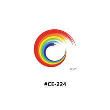 Load image into Gallery viewer, Temporary Rainbow Tattoo Stickers Gradient Colorful Butterfly Rainbow Face Tattoo Stickers Body Stickers Face Tattoo Stickers