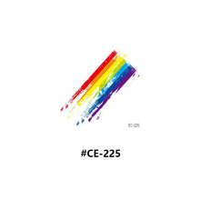 Load image into Gallery viewer, Temporary Rainbow Tattoo Stickers Gradient Colorful Butterfly Rainbow Face Tattoo Stickers Body Stickers Face Tattoo Stickers