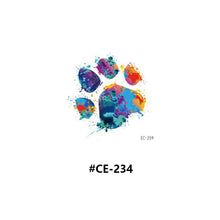 Load image into Gallery viewer, Temporary Rainbow Tattoo Stickers Gradient Colorful Butterfly Rainbow Face Tattoo Stickers Body Stickers Face Tattoo Stickers