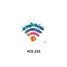Load image into Gallery viewer, Temporary Rainbow Tattoo Stickers Gradient Colorful Butterfly Rainbow Face Tattoo Stickers Body Stickers Face Tattoo Stickers