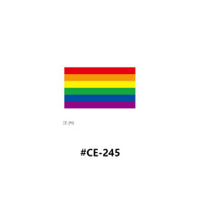Load image into Gallery viewer, Temporary Rainbow Tattoo Stickers Gradient Colorful Butterfly Rainbow Face Tattoo Stickers Body Stickers Face Tattoo Stickers