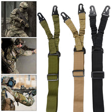 Load image into Gallery viewer, Double Point Tactical Gun Rope Waterproof Nylon Rifle Shotgun Gun Airsoft Accessories Outdoor Adjustable Shoulder Strap Rope