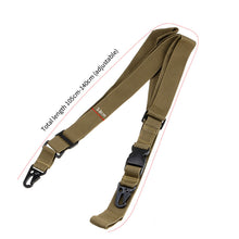 Load image into Gallery viewer, Three-Point Tactical Gun Rope Waterproof Nylon Rifle Shotgun Gun Airsoft Accessories Outdoor Adjustable Shoulder Strap Rope