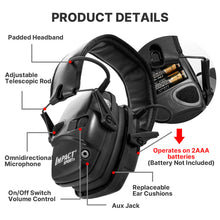 Load image into Gallery viewer, Foldable Tactical Electronic Shooting Earmuff Anti-noise Headphone Sound Amplification Hearing Protection Headset