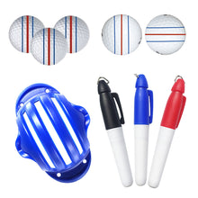 Load image into Gallery viewer, Golf Ball Alignment Tool With 2 Pens Wear Resistance Drawing Marking Liner Improve Golf Putting Accuracies Equipment