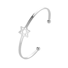 Load image into Gallery viewer, Fashion Women Open Bangle Hexagram Bangle Bracelet Jewelry Gift
