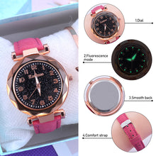 Load image into Gallery viewer, Fashion Women Watch Starry Sky Dial Ladies Quartz Watches Bracelet Set