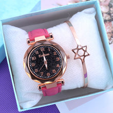 Load image into Gallery viewer, Fashion Women Watch Starry Sky Dial Ladies Quartz Watches Bracelet Set