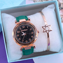 Load image into Gallery viewer, Fashion Women Watch Starry Sky Dial Ladies Quartz Watches Bracelet Set