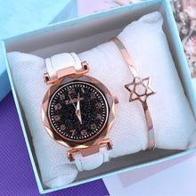 Load image into Gallery viewer, Fashion Women Watch Starry Sky Dial Ladies Quartz Watches Bracelet Set