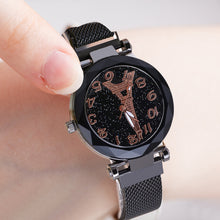 Load image into Gallery viewer, Fashion Women Watch Starry Sky Dial Magnetic Buckle Ladies Quartz Watches