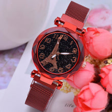 Load image into Gallery viewer, Fashion Women Watch Starry Sky Dial Magnetic Buckle Ladies Quartz Watches