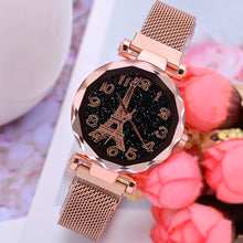 Load image into Gallery viewer, Fashion Women Watch Starry Sky Dial Magnetic Buckle Ladies Quartz Watches