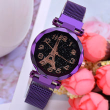 Load image into Gallery viewer, Fashion Women Watch Starry Sky Dial Magnetic Buckle Ladies Quartz Watches