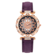 Load image into Gallery viewer, Luxury Women Watch Big Dial Diamond Flower Analog Quartz Watch Bracelet Watches Set
