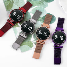 Load image into Gallery viewer, Fashion Women Watch LED Digital Display Watch Luxury Stainless Steel Ladies Wristwatch