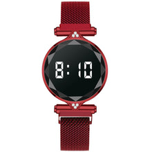 Load image into Gallery viewer, Fashion Women Watch LED Digital Display Watch Luxury Stainless Steel Ladies Wristwatch