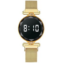 Load image into Gallery viewer, Fashion Women Watch LED Digital Display Watch Luxury Stainless Steel Ladies Wristwatch