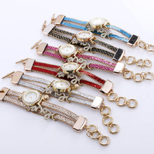 Load image into Gallery viewer, Luxury Women Watch Wrap Around Bracelet Wrist Watches Love Diamond Hanging Ball Quartz Watch