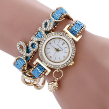 Load image into Gallery viewer, Luxury Women Watch Wrap Around Bracelet Wrist Watches Love Diamond Hanging Ball Quartz Watch