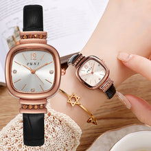 Load image into Gallery viewer, Retro Women Quartz Watch Luxury Leather Strap Square Watch Fashion Wristwatch