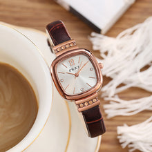 Load image into Gallery viewer, Retro Women Quartz Watch Luxury Leather Strap Square Watch Fashion Wristwatch