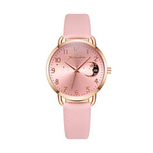 Load image into Gallery viewer, Women Watch Moon Numbers Dial Bracelet Watch Set Girls Leather Band Quartz Wristwatch