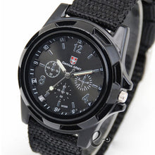 Load image into Gallery viewer, Men Military Quartz Watch Nylon Army Watches Canvas Strap Casual Sports Wristwatch