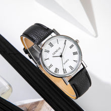 Load image into Gallery viewer, Fashion Men Watch Leather Strap Roman Numeral Quartz Watch