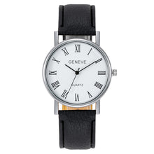 Load image into Gallery viewer, Fashion Men Watch Leather Strap Roman Numeral Quartz Watch