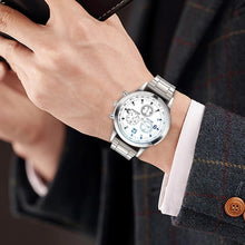 Load image into Gallery viewer, Fashion Men Stainless Steel Quartz Sports Watch Luxury Male Business Wristwatch