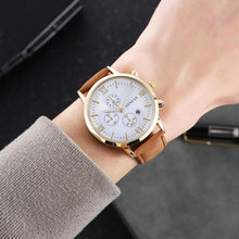 Load image into Gallery viewer, Fashion Men Watch Casual Leather Strap Dial Calendar Quartz Watches