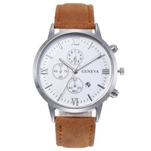 Load image into Gallery viewer, Fashion Men Watch Casual Leather Strap Dial Calendar Quartz Watches