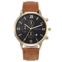 Load image into Gallery viewer, Fashion Men Watch Casual Leather Strap Dial Calendar Quartz Watches