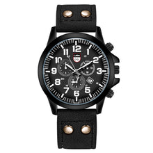Load image into Gallery viewer, Vintage Classic Men Watch Casual Leather Strap Sports Quartz Watch Calendar Display