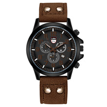 Load image into Gallery viewer, Vintage Classic Men Watch Casual Leather Strap Sports Quartz Watch Calendar Display