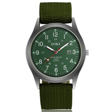 Load image into Gallery viewer, Nylon Army Watch Men Military Quartz Watches Canvas Band Casual Cool Sports Wristwatch