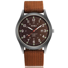Load image into Gallery viewer, Nylon Army Watch Men Military Quartz Watches Canvas Band Casual Cool Sports Wristwatch