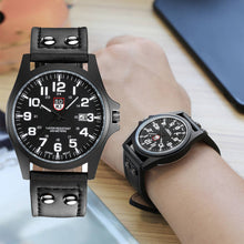 Load image into Gallery viewer, Fashion Men Watch Casual Leather Strap Quartz Watch Calendar Display Sports Watches
